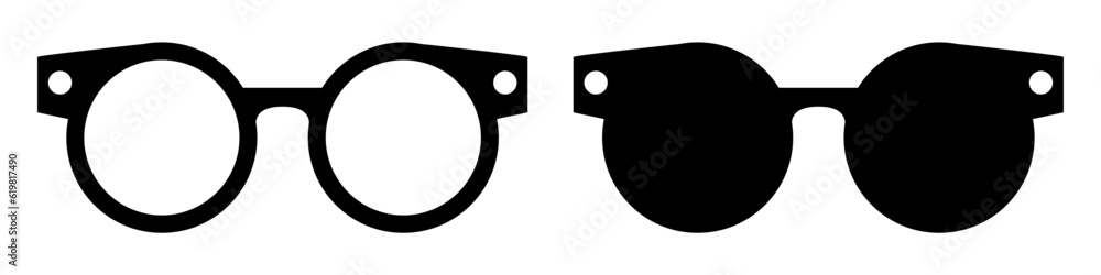 Glasses. Vector flat icon. Clipart isolated on white background.
Glasses. Vector flat icon. Clipart isolated on white background.