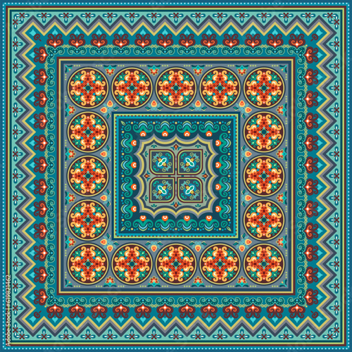 Vector abstract decorative ethnic ornamental illustration