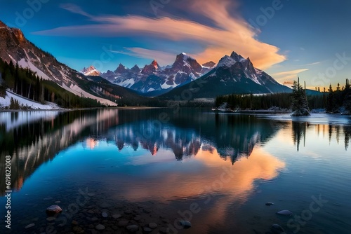 reflection of the mountain © Nature creative