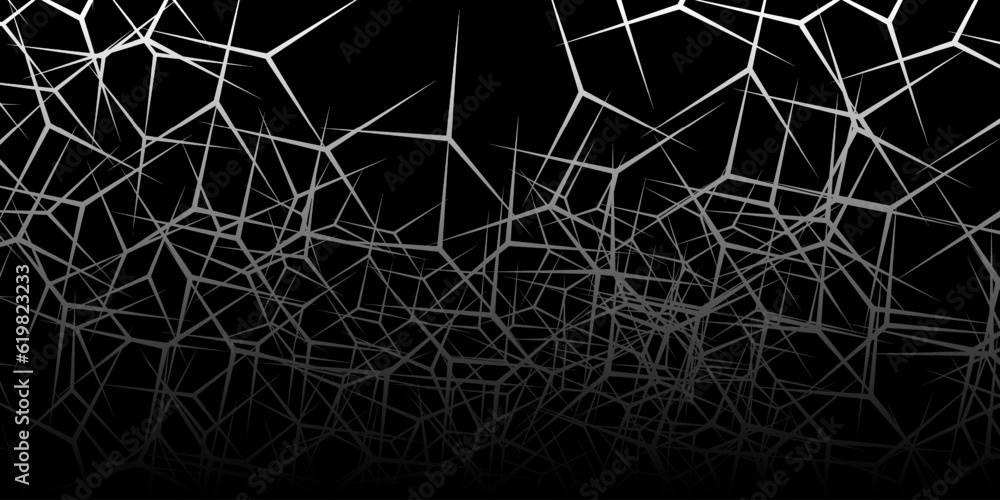 Abstract geometric background with chaotic lines. Modern futuristic vector texture.