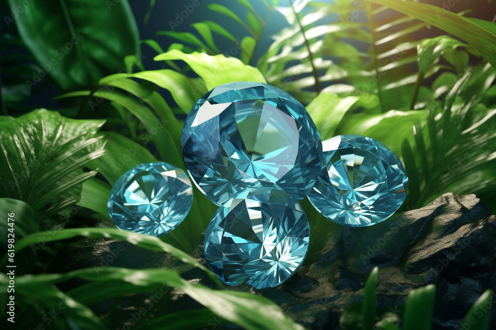 diamond in the forest rendering minimal background diamond in the forest rendering minimal background
