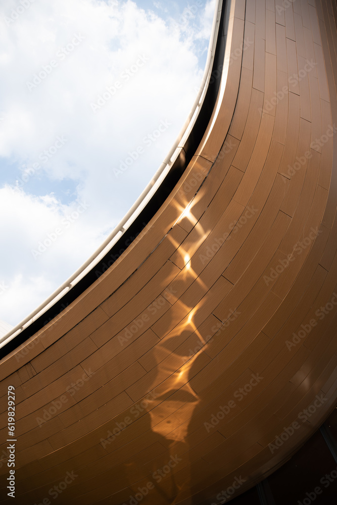 Fototapeta premium Abstract architecture against blue sky