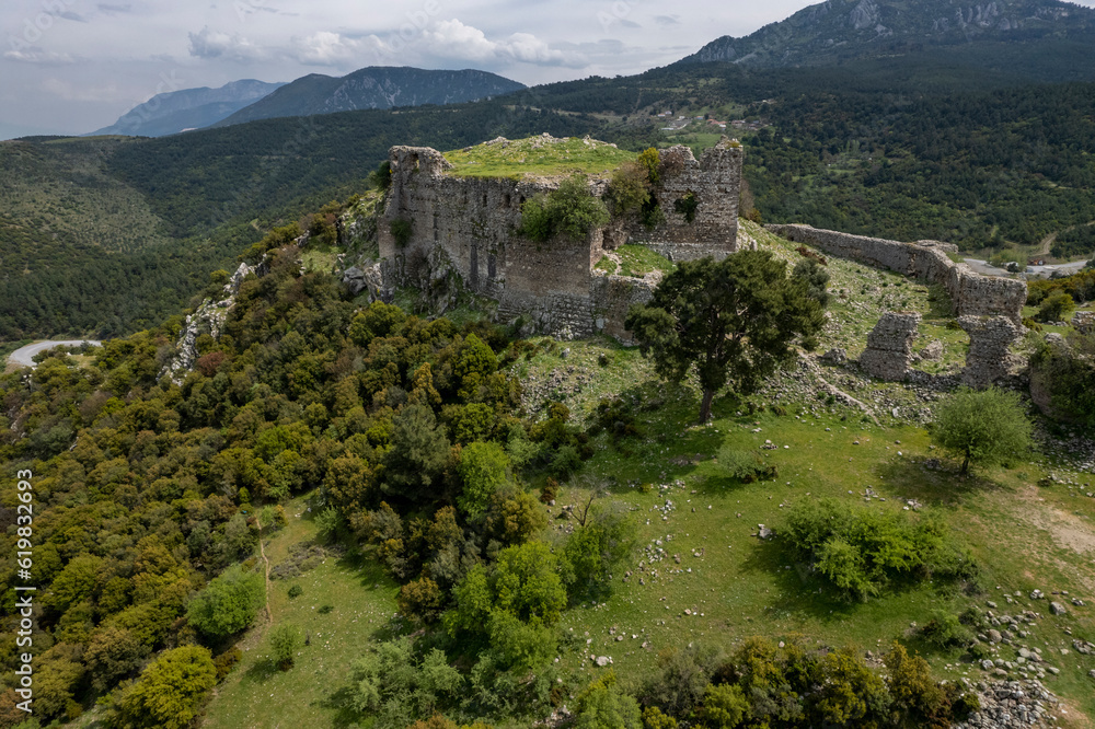 Old castle; Yogurtcu Castle, Manisa - Turkey Old castle; Yogurtcu Castle, Manisa - Turkey