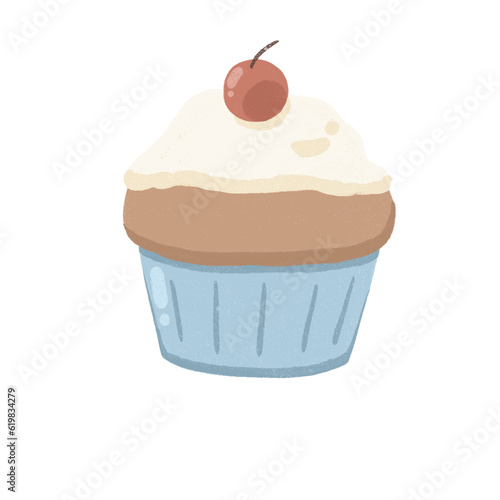 cute cupcake cartoon