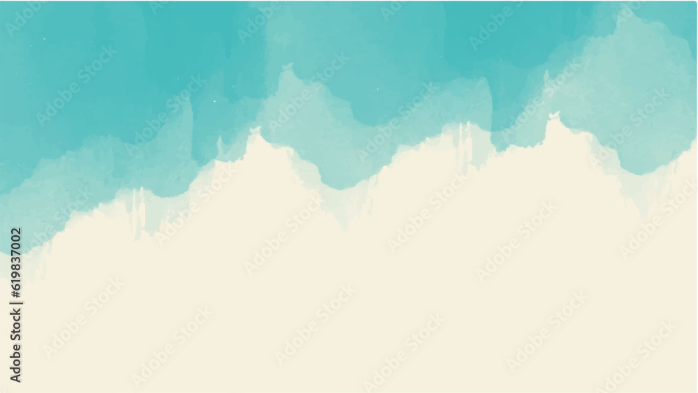 Obraz premium Abstract blue watercolor background.Hand painted watercolor. vector