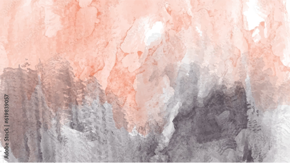Naklejka premium Earth tone watercolor, Minimal Design for text, packaging, vector illustration.