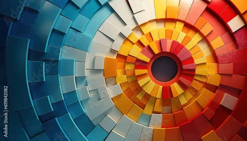 colored discs, color wheel, vivid image photo