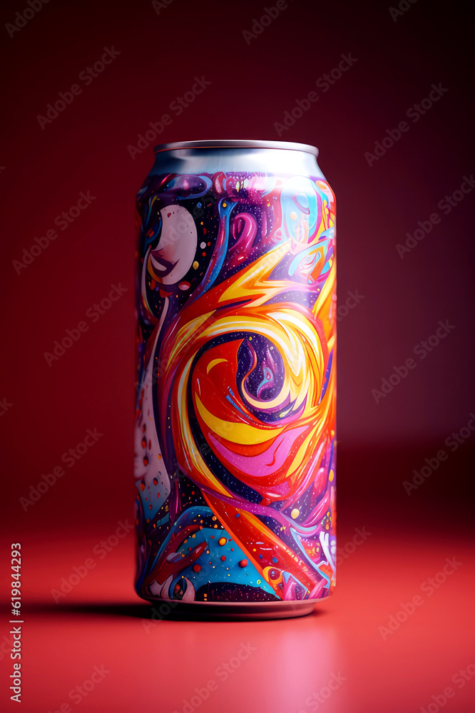 energy drink in the style of optical illusion painting energy drink in the style of optical illusion painting