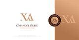 Initial XA Logo Design Vector 