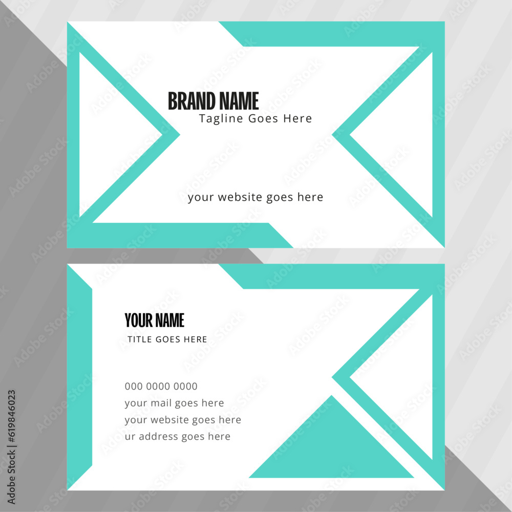 Naklejka premium simple business card design