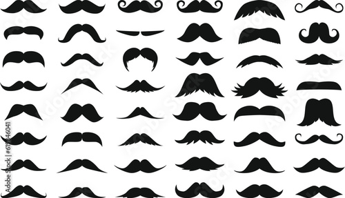 set of mustaches