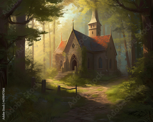 Charming Chapel in the Woods