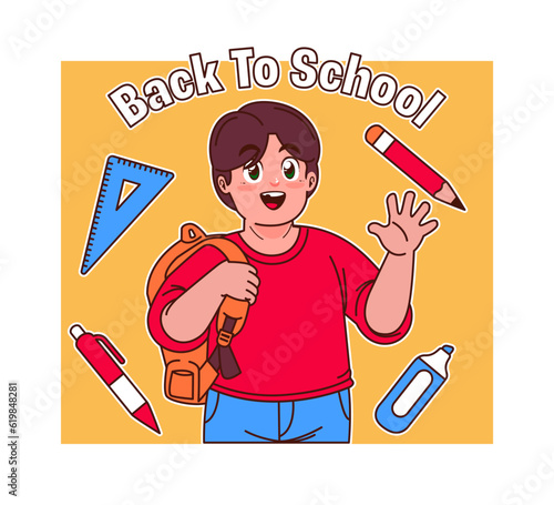 back to school boy