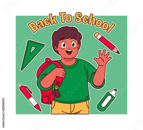 back to school boy