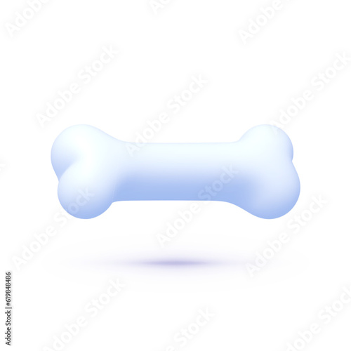 Bone 3d, great design for any purposes. Creative vector template. Design element. Vector illustration design