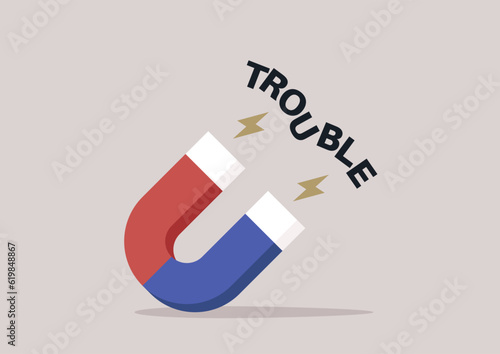 A psychological concept, an inner magnet attracting troubles