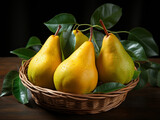 Ripe and picked pears. Ready to be eaten as it is or made into a cooking ingredient.