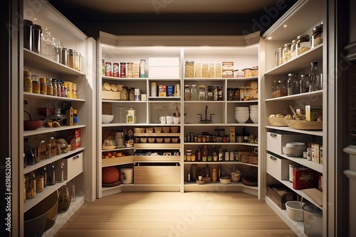 A Contemporary and Modern Food Pantry | Generative AI