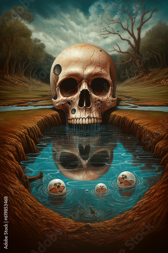 Eternal Reflections: The Skull Pool