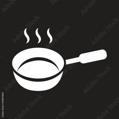 frying pan icon simple design art eps 10