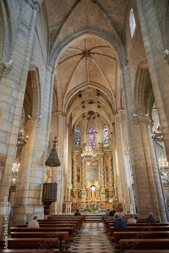 Indoors view of the Church of San Gil  Burgos  Spain