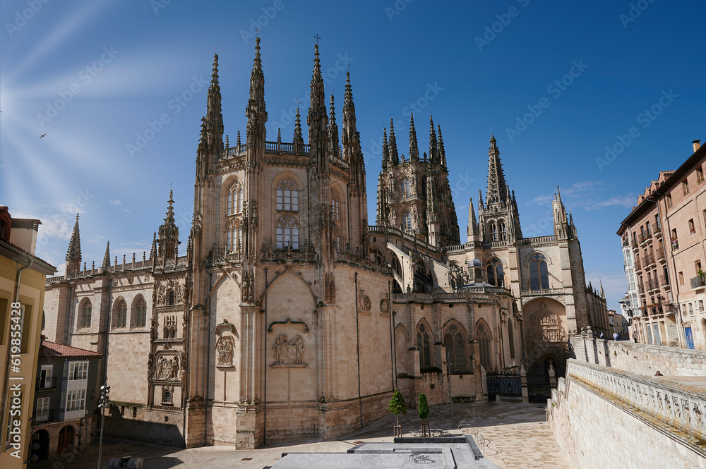 Exterior view of the Cathedral of Burgos