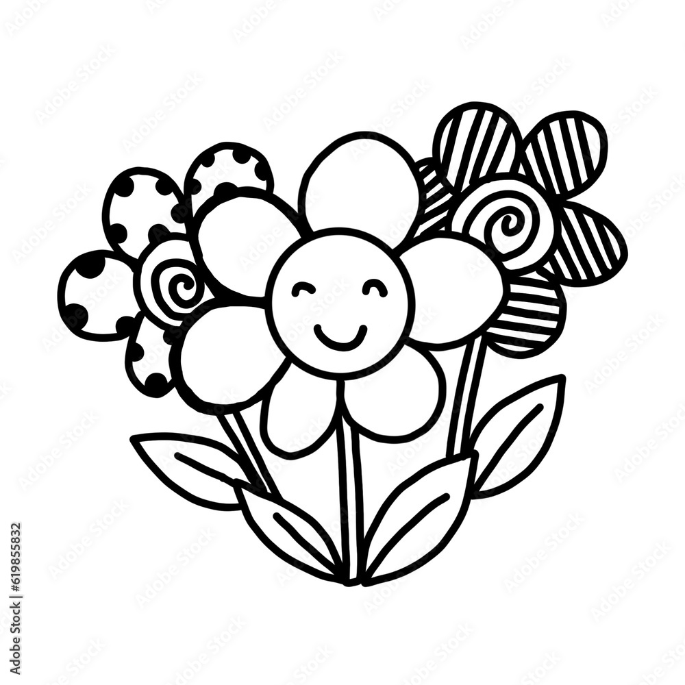 Fototapeta premium illustration of a flower