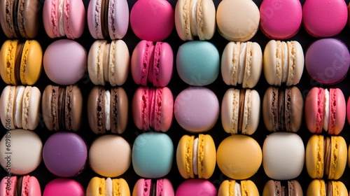 colorful macaroons on a table © Christiannglr