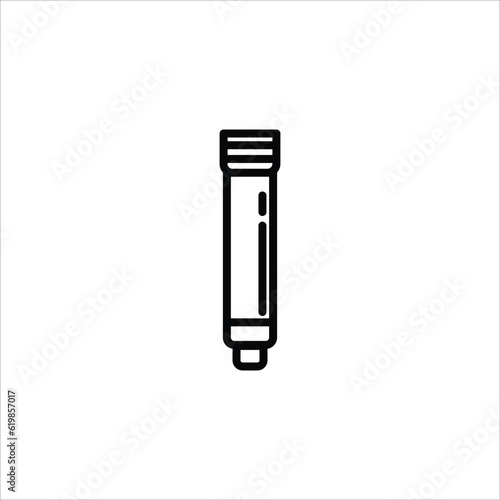 toothpaste or moisturizer tube icon symbol