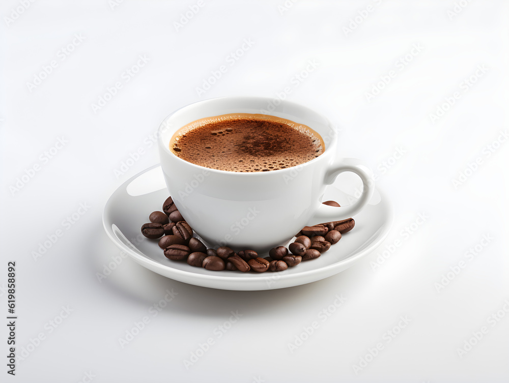 Coffee is now the most popular beverage in the world. White background.
Generative AI. Illustration. Coffee is now the most popular beverage in the world. White background.
Generative AI. Illustration.