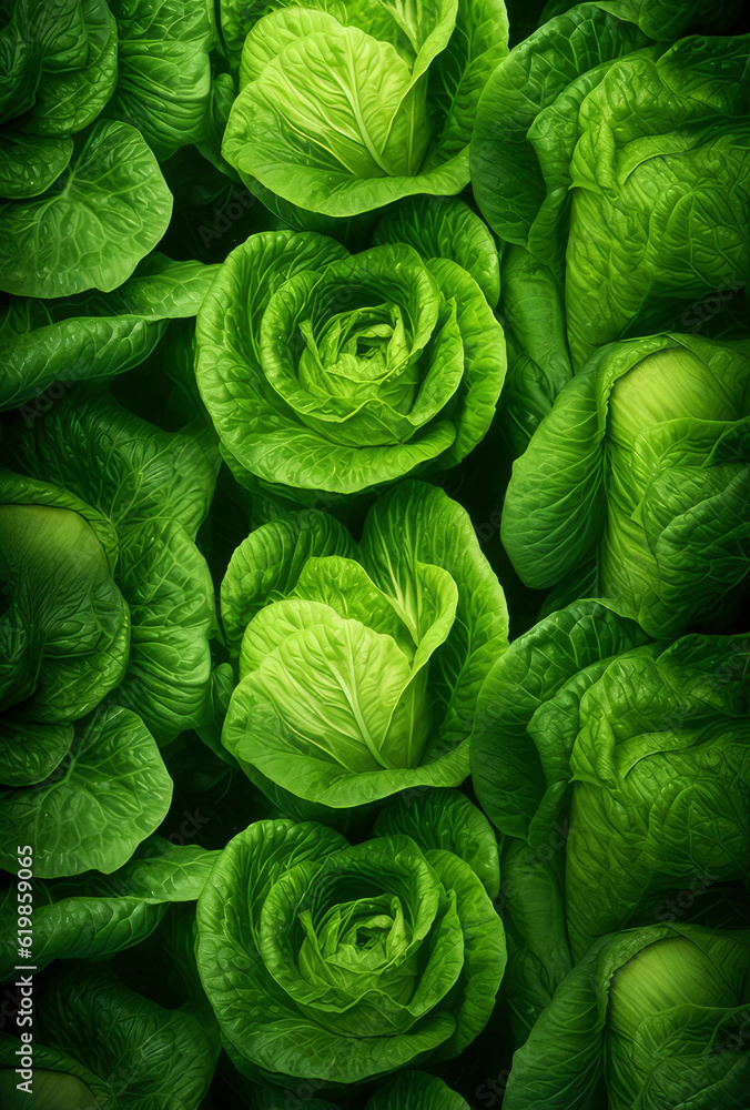 Fototapeta premium fresh lettuce background