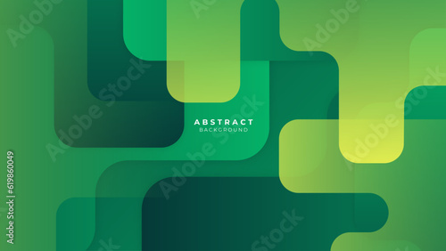 Green and yellow abstract banner background. vector illustration