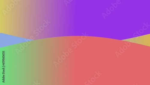 Colorful gradient wave motion background for loop playback.