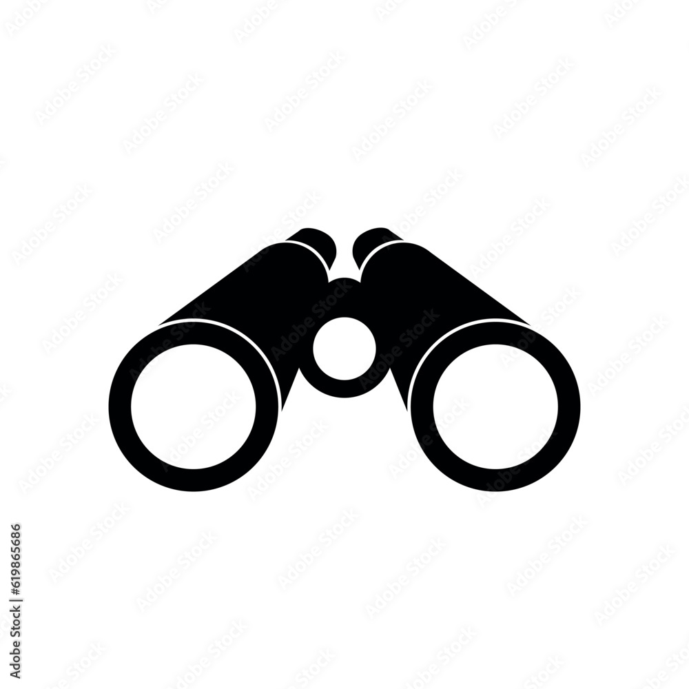 icon binoculars. black on white background. eps icon binoculars. black on white background. eps