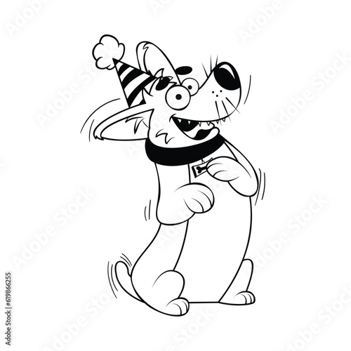 Vector Cartoon welsh corgi dog Character isolated illustration