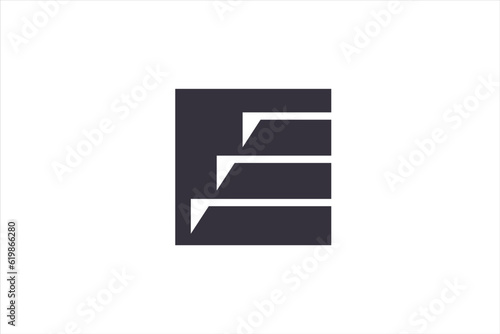 Abstract logo design striped flat idea window curtain icon symbol  