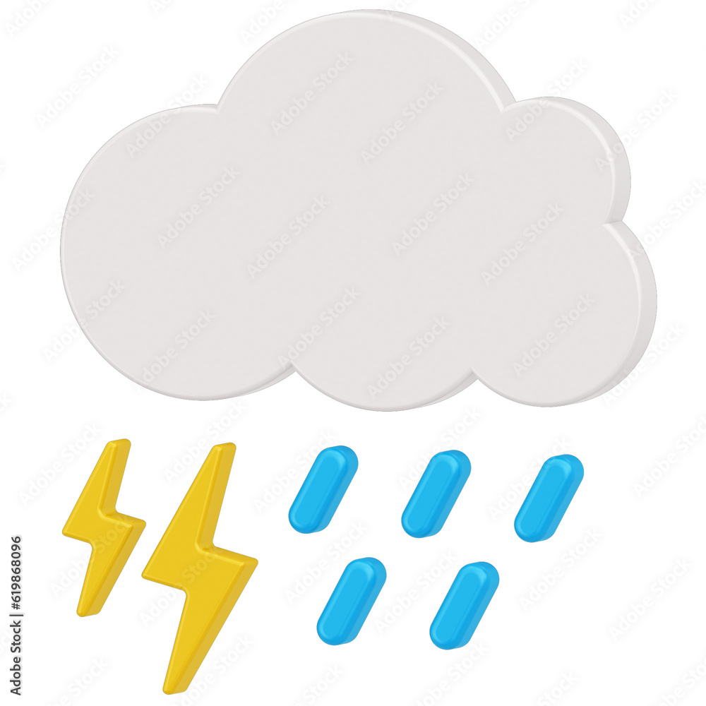Thunderstorm with rain Thunderstorm with rain