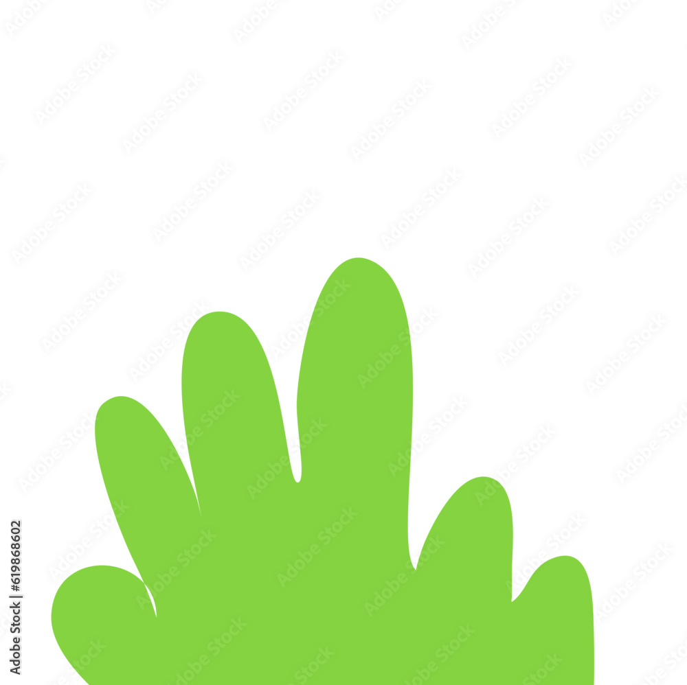 Abstract Cartoon Bushes Grass Abstract Cartoon Bushes Grass