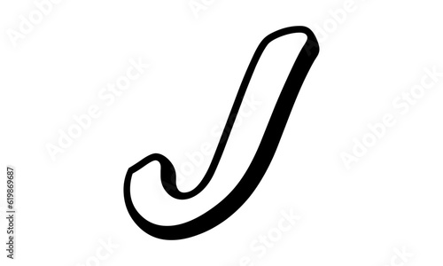 Letter j logo icon vector image