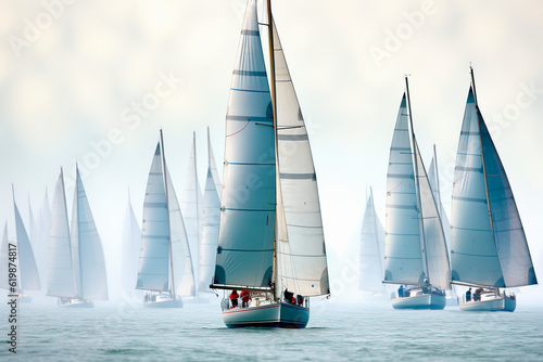 Sailing regatta, sailboat race