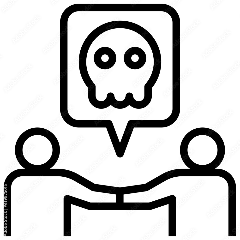toxic behavior outline style icon toxic behavior outline style icon