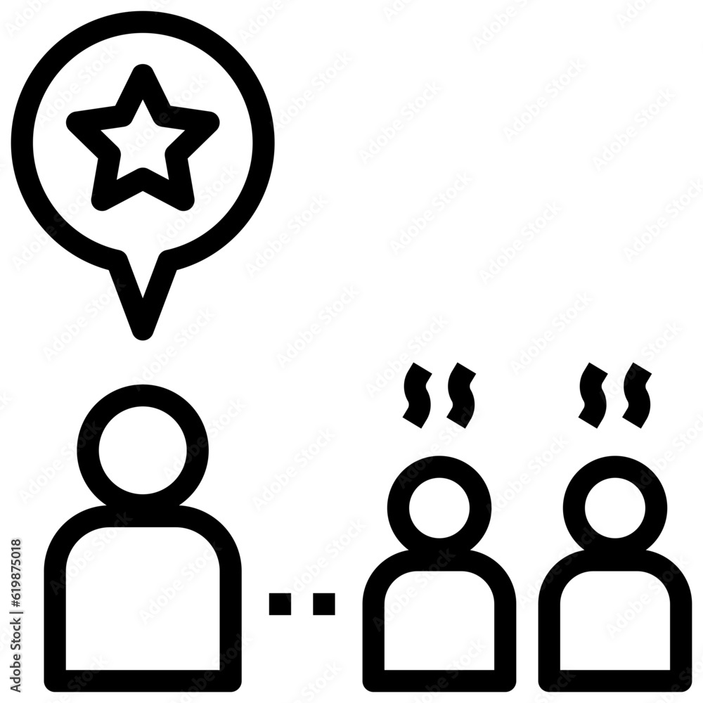 selfish outline style icon