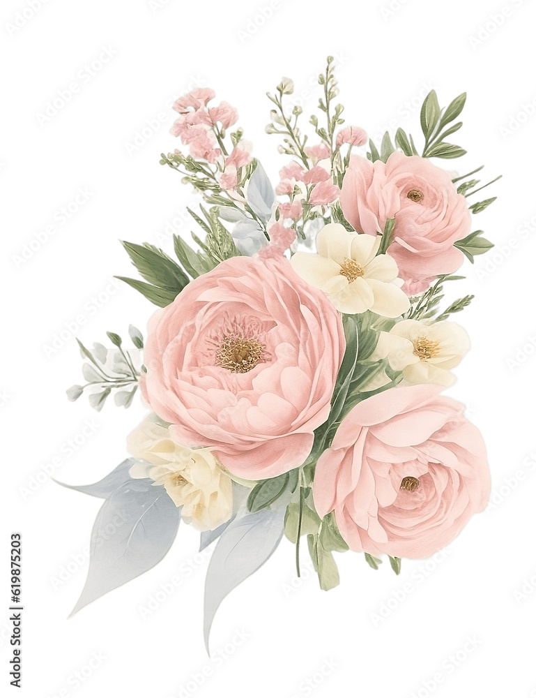 Botanical Blooms: Elegant Floral Illustration on Decorative Background, Artistic floral composition with lilac and pink peonies, perfect for invitations or cards. Botanical Blooms: Elegant Floral Illustration on Decorative Background, Artistic floral composition with lilac and pink peonies, perfect for invitations or cards.