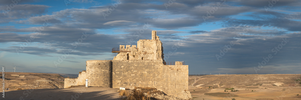 Castle of Castrojeriz Unveiled - A Breathtaking Panorama of Timeless Ruins, Spain