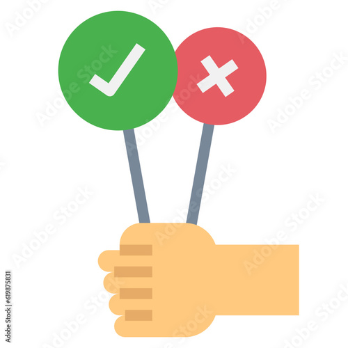 dishonesty flat style icon