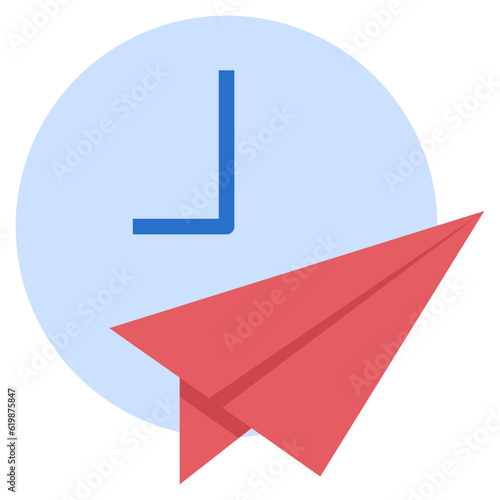 procrastinate flat style icon