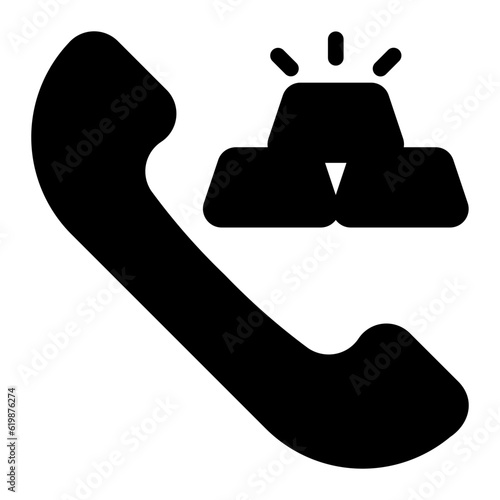 phone call glyph icon