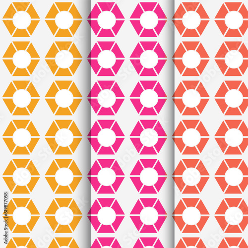 A pattern is an arrangement of lines or shapes, especially a design in which the same shape is repeated at regular intervals over a surface.