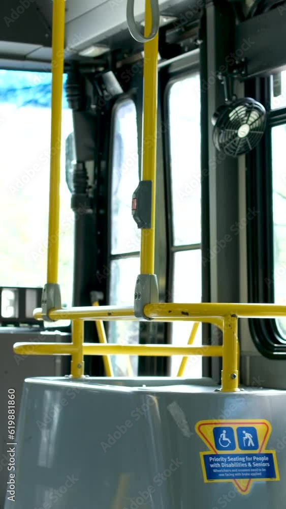 Front Seats For People With Disabilities Folding Seats Empty Bus No front-seats-for-people-with-disabilities-folding-seats-empty-bus-no