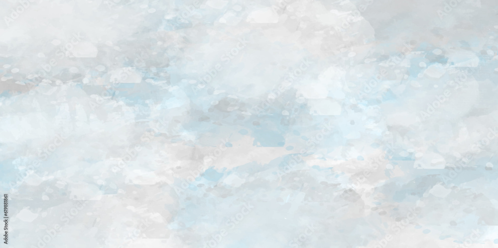 Obraz premium Light blue watercolor background. Abstract blue-sky background with cloud. Soft sky-blue Classic hand-painted aquarelle watercolor background.